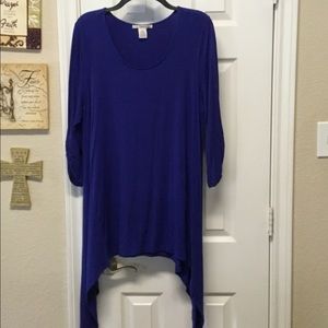 💙🤍LADIES COBALT BLUE TUNIC BLOUSE🤍💙